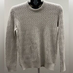 Hollister Men's Light Gray Crewneck Sweater